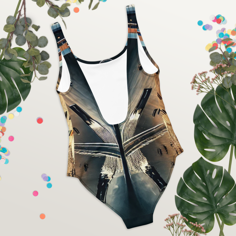 Digital Twin One-Piece Swimsuit